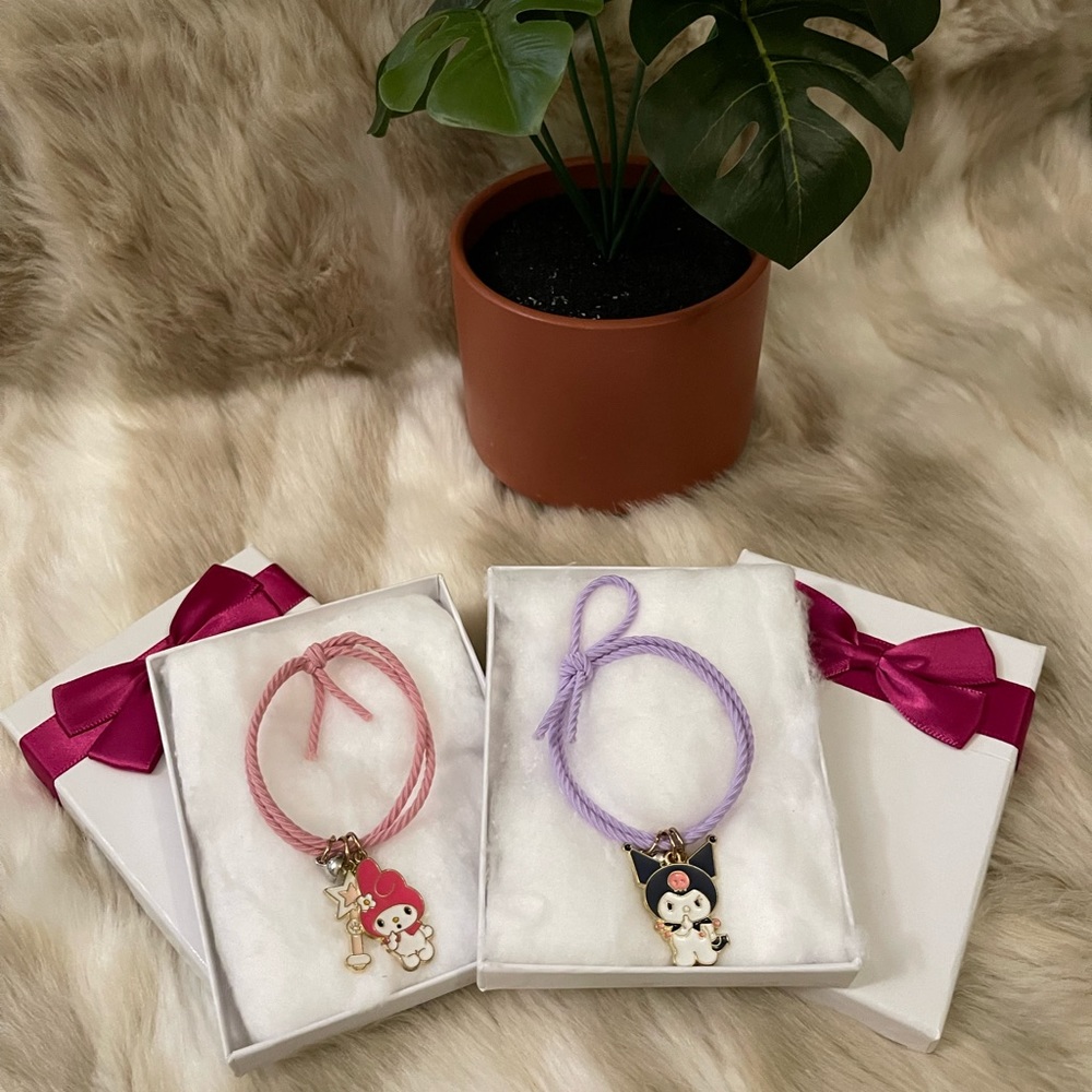 NWOT ~ Set of kuromi and melody bracelet band